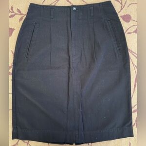 🖤GAP Black Cotton Canvas Denim Skirt